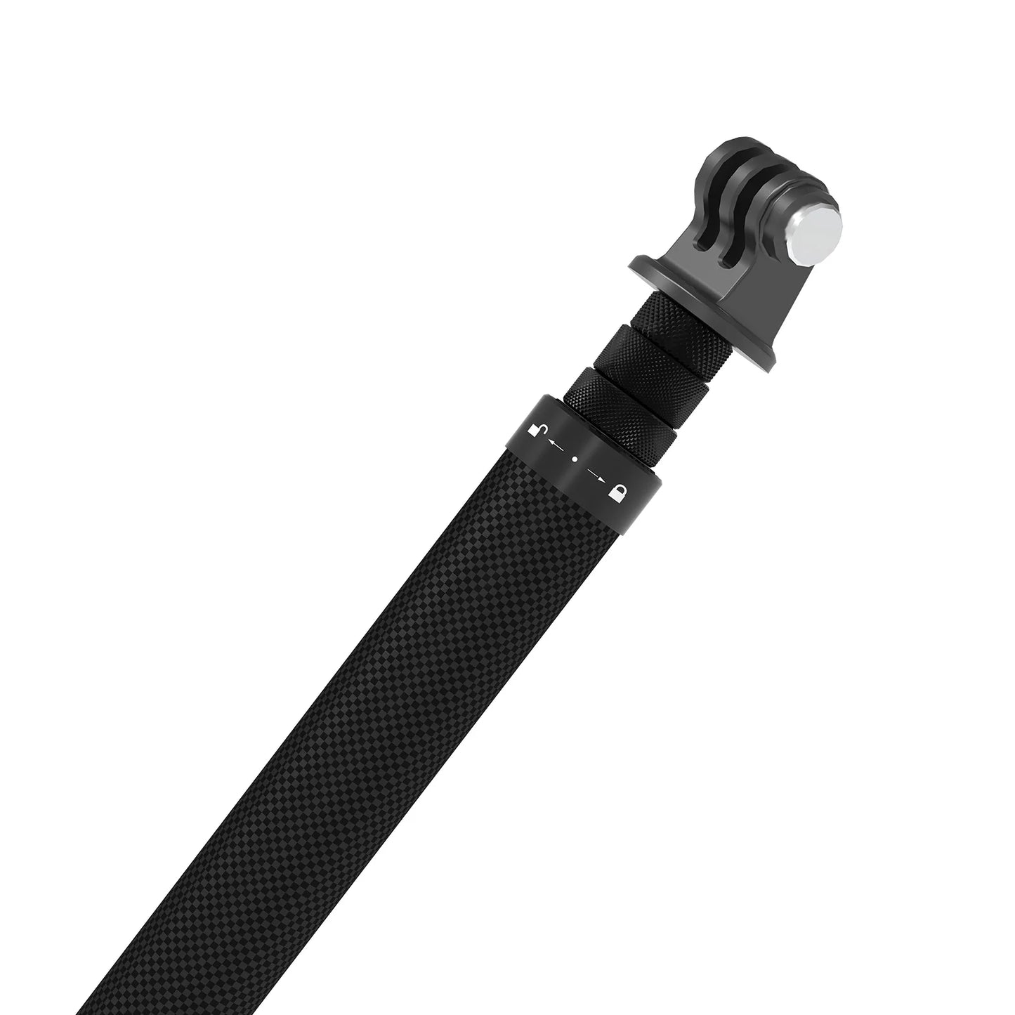 TELESIN 1.16m Carbon Fiber Ultra Light Selfie-Stick for GoPro and all Action Cameras