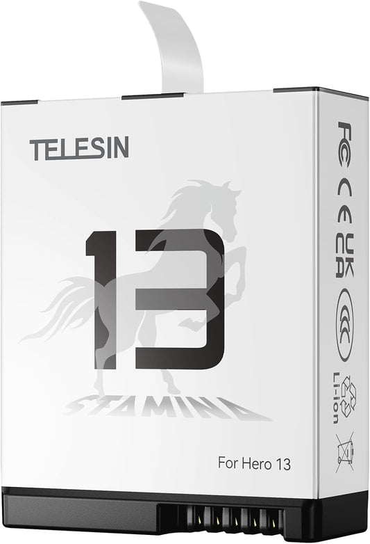 TELESIN Stamina Enduro Battery For GoPro HERO13 Black | High Endurance / Fast Charging