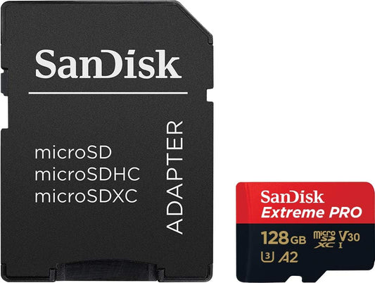 SanDisk 128GB Extreme Pro microSD UHS I Card / 200MB/s Read, 90MB/s Write