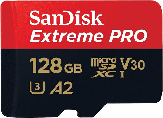 SanDisk 128GB Extreme Pro microSD UHS I Card / 200MB/s Read, 90MB/s Write