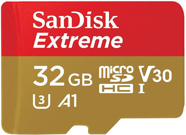 SanDisk Extreme 32GB microSDHC Memory Card + SD Adapter with A1 App Performance + Rescue Pro Deluxe, Up to 100 MB/s, Class 10, UHS-I, U3, V30