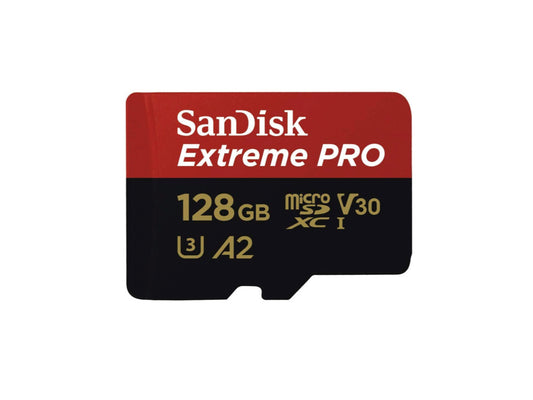 SanDisk Extreme Pro SDXC UHS-I U3 A2 V30 128GB + Adapter